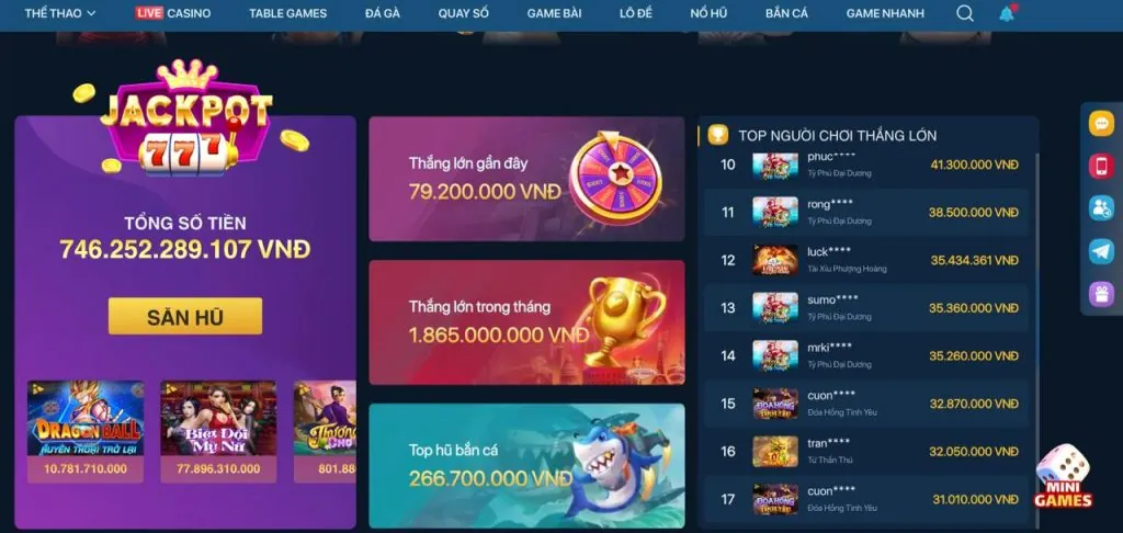Các trò chơi đa dạng tại hubet 22